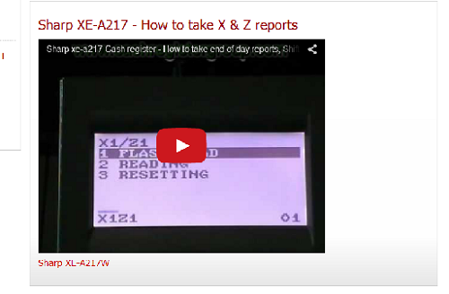 Sharp XE-A217 Help Video