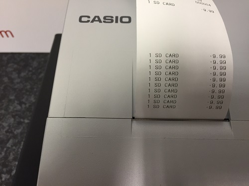 Casio SE-S400 Receipt